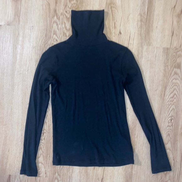 Ralph Lauren Black Turtle Neck Long Sleeve Shirt - Picture 5 of 6